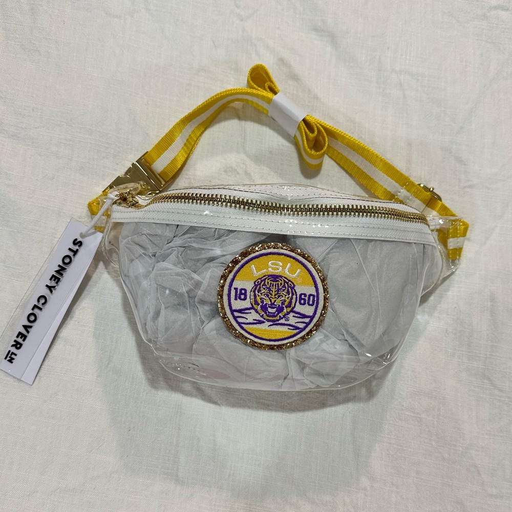 Stoney Clover Lane LSU clear fanny 💜💛